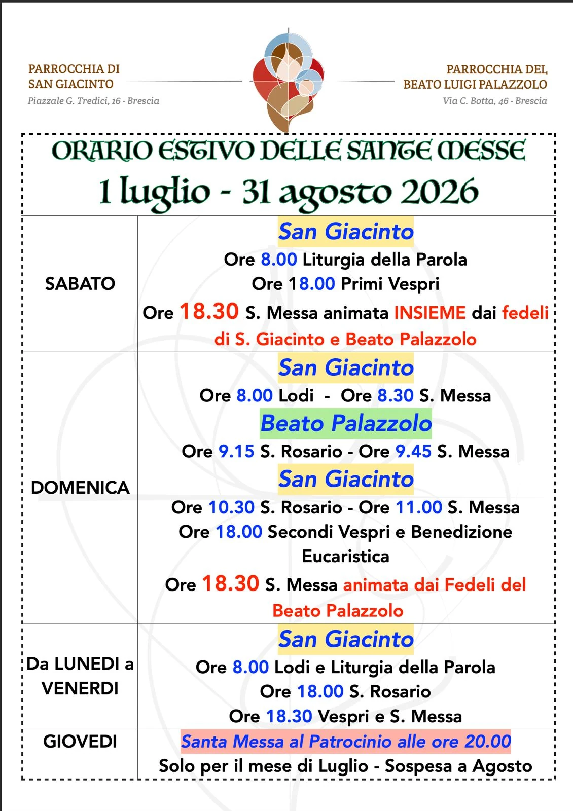 chiesa di San Giacinto a Santa Eufemia, Brescia — Chiese e Santuari Lago di Garda